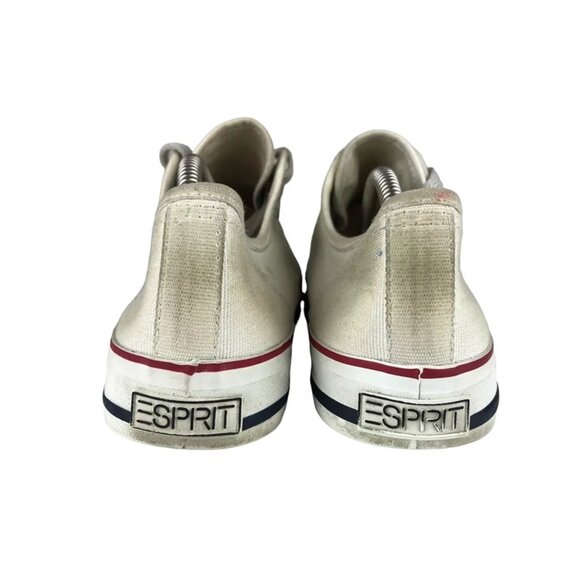 Esprit Womens White Sport 4923 Round Toe Lace‎ Up Casual Sneaker Shoes Size US 9 - Picture 5 of 10
